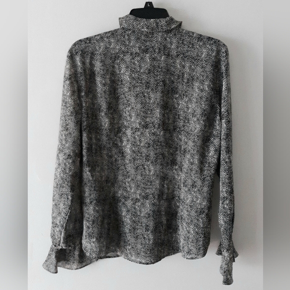 Chaps Ruffle Trim Blouse - Picture 4 of 5